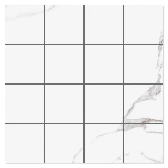 Marmor Mosaik Klinker Vilalba Vit Blank 30x30 (7x7) cm